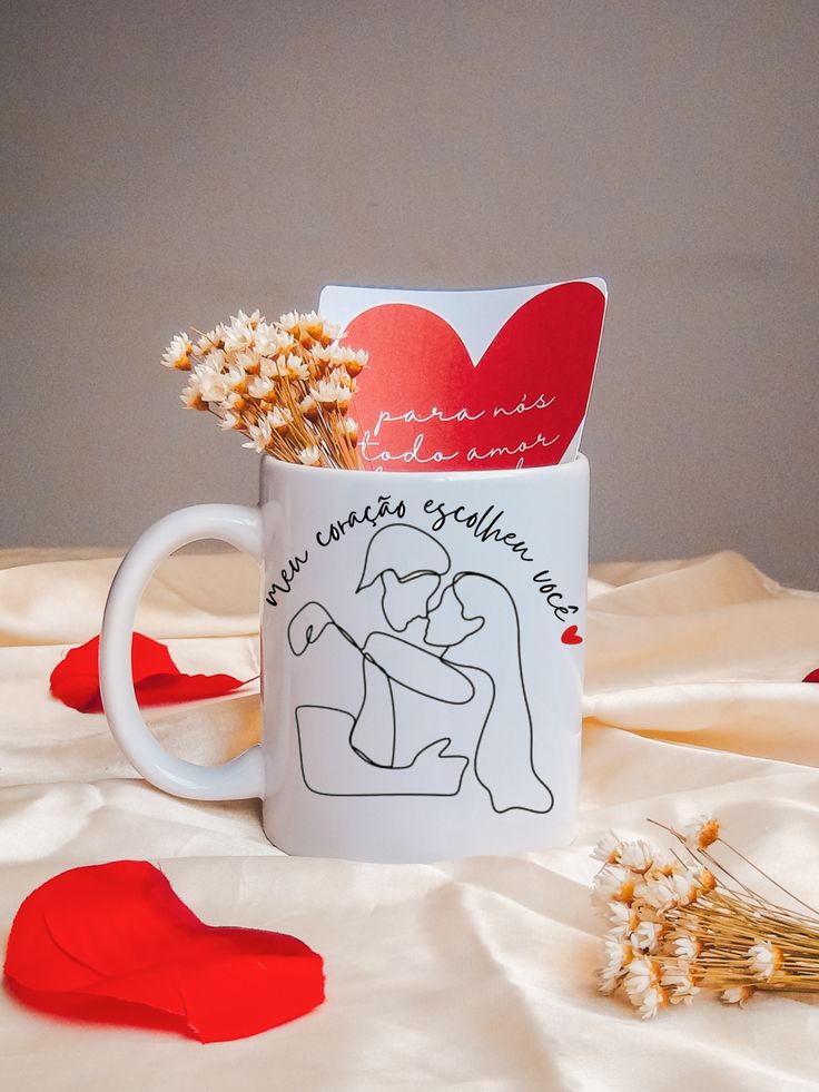 Xícara Meu Coração Escolheu Você